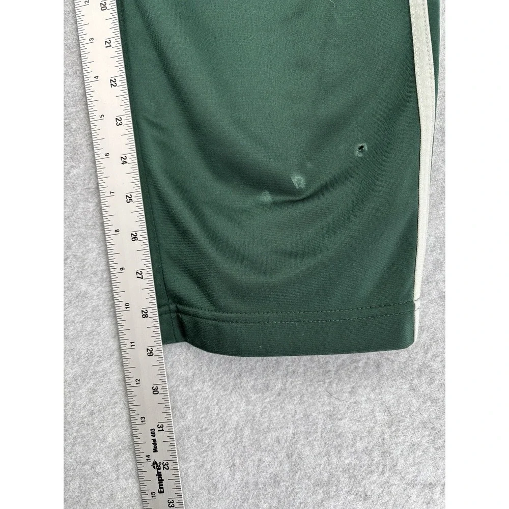Adidas Snap Tearaway Track Pants Green 3 Stripe Men's XL